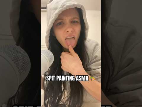 SPIT PAINTING YOUR FACE 🎨 #asmr #shorts #shortsvideo #asmrsounds #spitpainting
