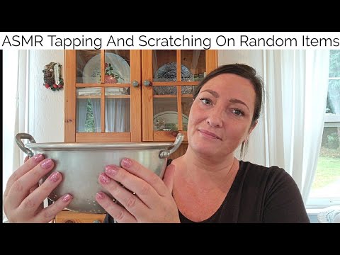 ASMR Tapping And Scratching On Random Items In The Cottage (Whispered)
