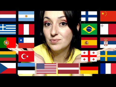 ASMR LANGUAGES/Saying "Good Night" in (Portuguese, Spanish, French, Greek...) *COUNTRIES I VISITED!