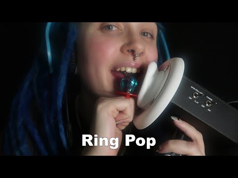 ASMR | Raspberry Ring Pop [BINAURAL]