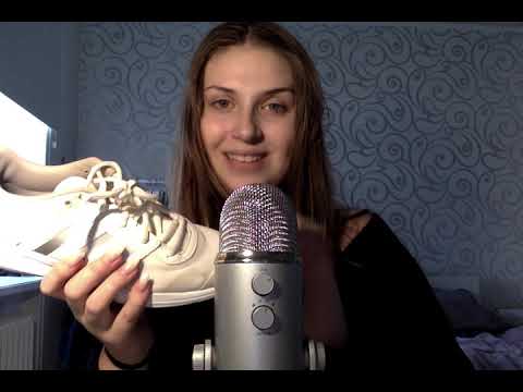 ASMR: Tapping and scratching on sneakers