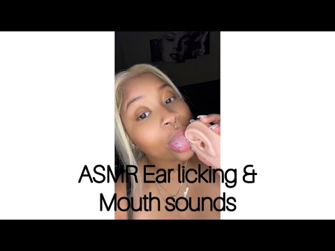 ASMR Ear Licking & Mouth Sounds
