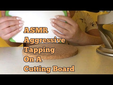 ASMR Aggressive Tapping On A Cutting Board