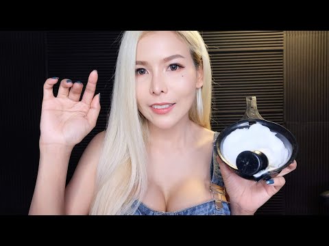 ASMR THAI🇹🇭 👦The Most Clean and Complete Shave with Scalp Massage (Eng✔️)