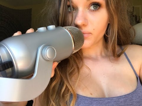 ASMR- kissing your ears💕/ binaural kissing mic/ words of love/ mouth sounds