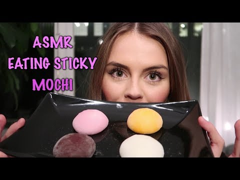 BEST ASMR - Eating Sticky Mochi (whisper) 😍 🍦