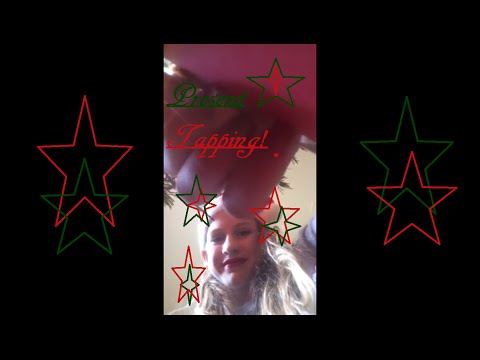 Tapping & Scratching- Christmas ASMR (No Talking)**tapping on a present**