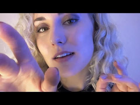 Super Tingly Face Touching 💜 // Whispered Personal Attention, Visual Triggers // ASMR