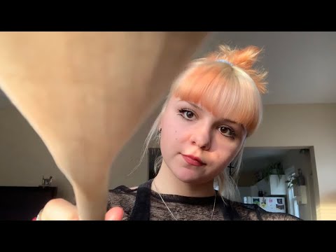 ASMR Touching around the camera with different objects. Fast and aggressive!
