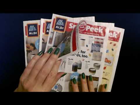 ASMR | Sales Circular Show & Tell | Paper Crinkles | 8-25-2021 (Whisper)