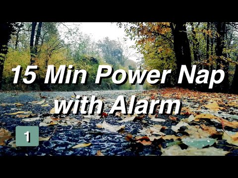 Power Nap with Alarm --- Gentle Rain and Thunder
