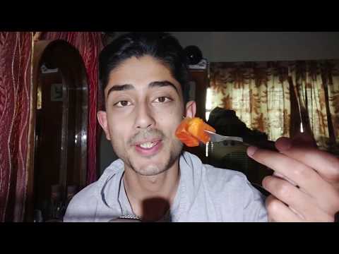 ASMR Papaya (पपीता) 🧡 Interesting Facts (Hindi-English)