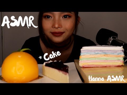 ASMR CAKE (Relaxing Eating Sounds)🍰| Hanna ASMR