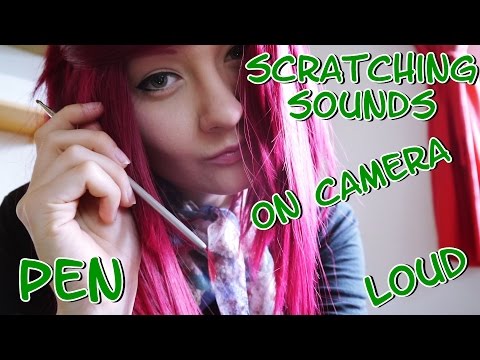 HARMONY ASMR Scratching with Pen on Camera