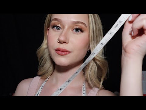ASMR Measuring Your Face (Inaudible Whispering, Personal Attention)