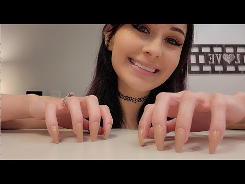 ASMR Fast Tapping & Scratching On Marble Table