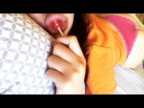 ASMR Lollipop + wet mouth sounds