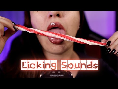 ASMR Licking Sound with Jelly Straws