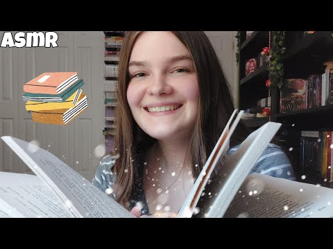 Book Haul + Triggers ♡ tapping, gripping, page turning, whispering ♡ fast ASMR