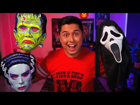 ASMR | My Entire HALLOWEEN Mask Collection!