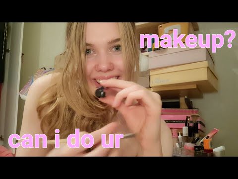 asmr doing your makeup