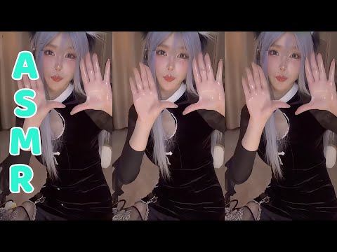 ASMR Relax with Cute Girl 😊 (Blowing & Whisper )