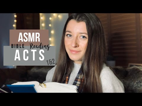 ASMR ACTS 1 & 2 BIBLE READING | for sleep, whisper, personal attention, sleepy relaxation