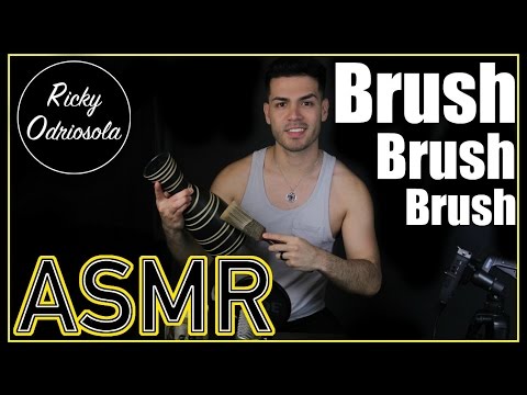 ASMR - Relaxing Brushing and Whisper for Sleep & Relaxation (Male Whispering, Brush Sounds)