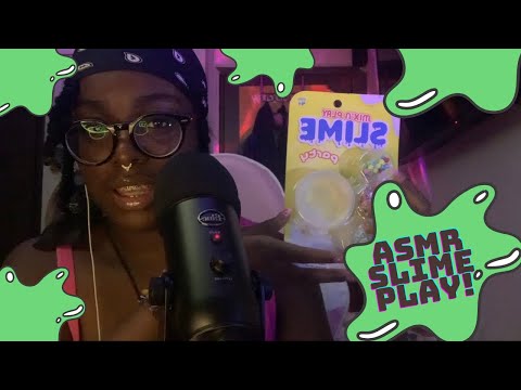 ASMR~ Slime Play! 🦠(mouth sounds, slime sounds, whispers)