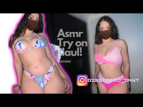 ASMR💕Its finally summer!!😍Try On Haul💕with fabric and skin scratches!