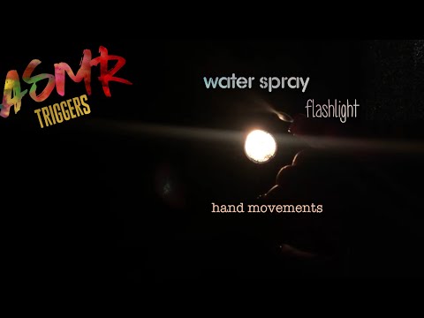 ASMR TRIGGERS | Flashlight, Water Spray, Hand Movements