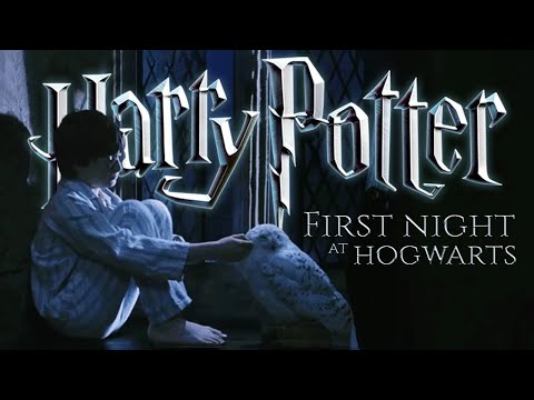 Hogwarts Window [ASMR] First night at Hogwarts 🌙 Gryffindor Tower View - Harry potter 1 Ambience