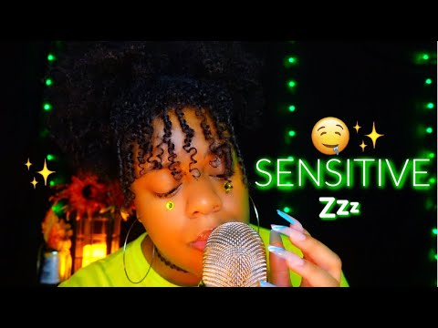 ASMR ✨SENSITIVE MOUTH SOUNDS FOR INSTANT TINGLES & SLEEP 💚🤤 (with some echoes✨)