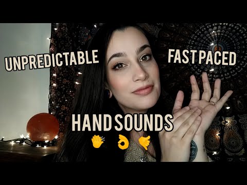 Fast Paced Aggressive ASMR Hand Sounds - Setting & Breaking the Pattern, Starting & Stopping
