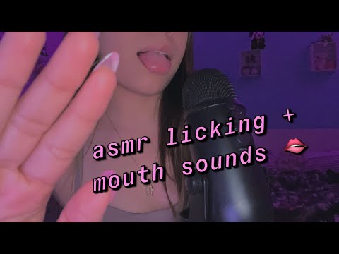 ASMR|| Mouth Sounds + Licking 👅