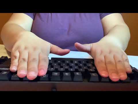 ASMR| Mechanical keyboard sounds+ glove sounds ⌨️ 🧤| no talking