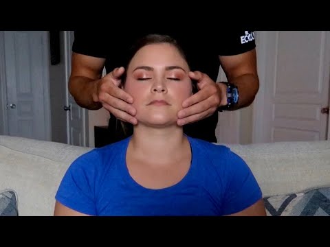 ASMR Light Touch Massage | Scalp Massage & Face Touching | Husband Gives Me ASMR