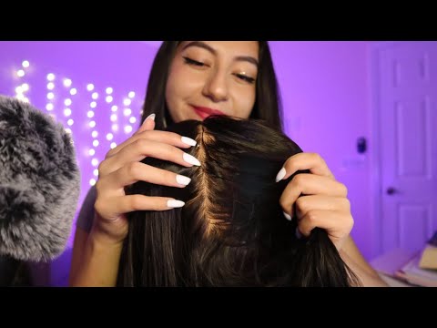 ASMR Scratching the Itchies Away 💆‍♀️✨💅 (Hair Parting & Scalp Scratching)