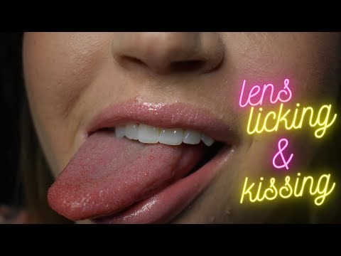 ASMR || SLOW Lens Licking and Kissing Sounds