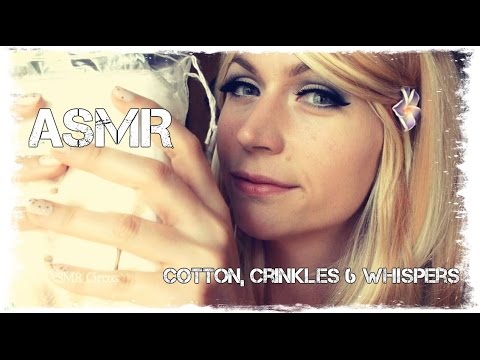 ASMR . Cotton, Crinkles & Whispers