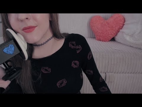 ASMR Ear Eating, Mouth Sounds, Kisses, Inaudible Whispers 💋 Trigger Fest