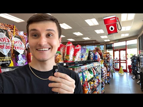 ASMR In Public | At The Gas Station ⛽️🍕