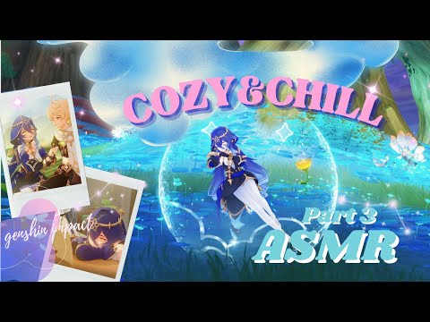 ASMR 🌊😴 Genshin Impact: Layla's Hangout Event! Part 3 (Controller Tapping, Whispering)