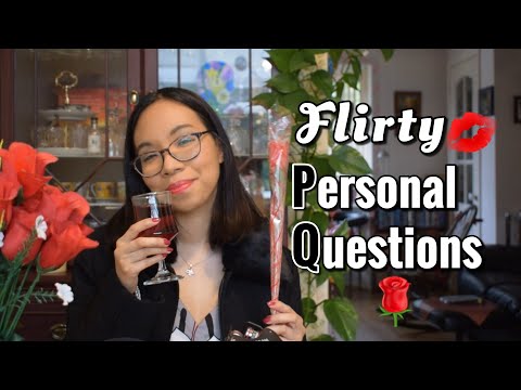 ASMR: Flirty Girl asks you Personal Questions 🌹 (Soft-Spoken, Ambient Fireplace & Restaurant Sounds)