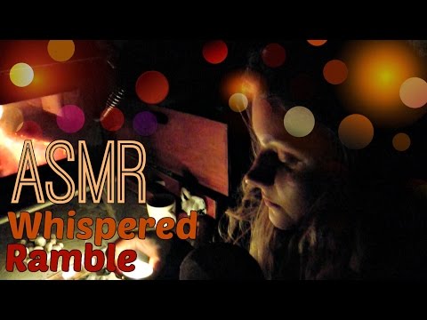 ASMR Night-time Whisper Ramble. Cosy Fire