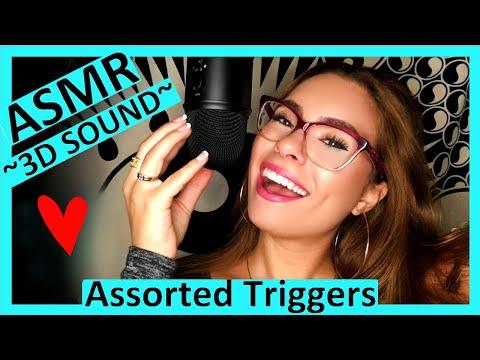 ASMR - NEW MIC ~ Assorted Triggers & 3D Sound (Whispering) [BINAURAL]