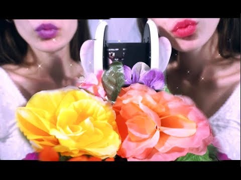 ASMR Twins Unintelligible Whispers with Mouth Sounds 👯