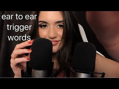 [ASMR] Unpredictable Trigger Words, Repetitive Whispering w/ Hand Movements