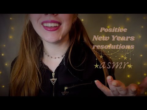ASMR 🎊 Positive & More Realistic New Year’s Resolution Ideas ✨ Enunciated Whisper & Mouth Sounds