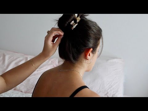 ASMR | Hair styling session on Julia (whisper, brushing, hair sounds)